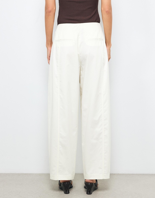 AERE - Organic Cotton Barrel Leg Trousers
