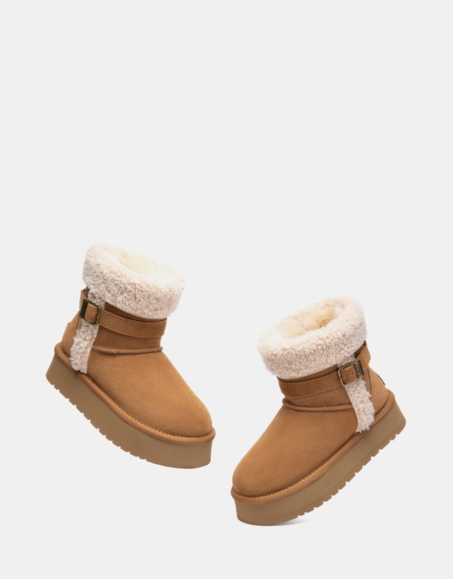 EVERAU - Australian Shepherd Ugg Mini Nordel Cow Suede Upper UGG Boots