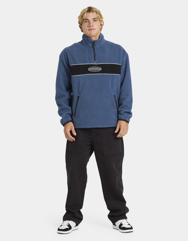 Quiksilver - Mens Mercury Panel 1/4 Zip Fleece Jumper