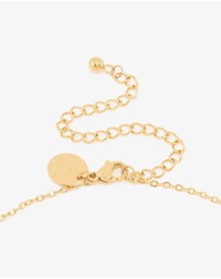 Lovisa - Waterproof Gold Plated Stainless Steel Large Bubble Letter L Necklace