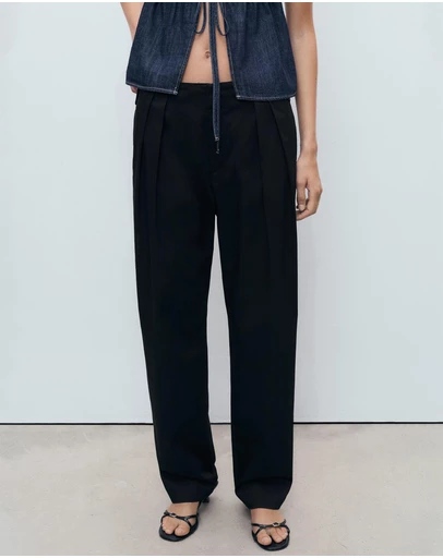 M.N.G - Buttons Cotton Trousers
