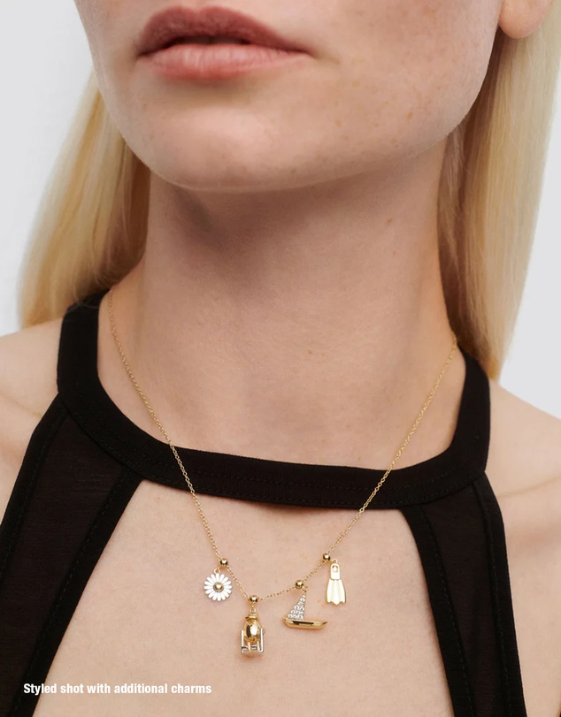 PDPAOLA - Charm Necklace Boat Charm