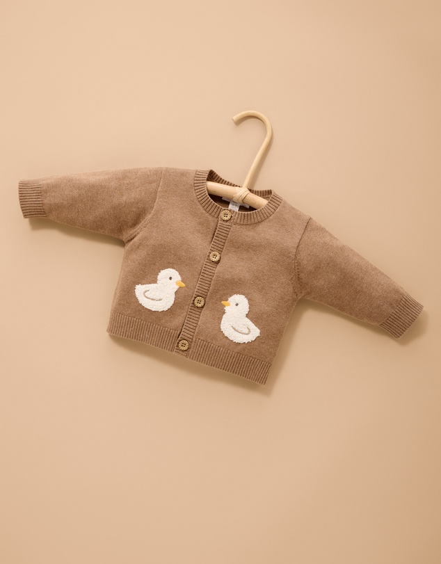 Purebaby - Goose Chenille Cardigan-Kids-Babies