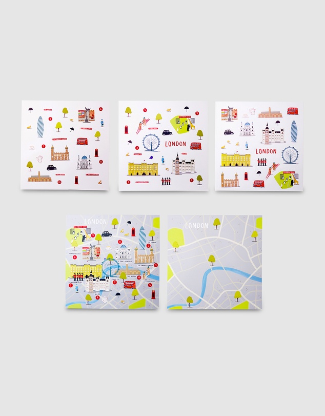 Jaq Jaq - Jaq Jaq Bird - Cities of Wonder Stick It & Go Activity Set - London