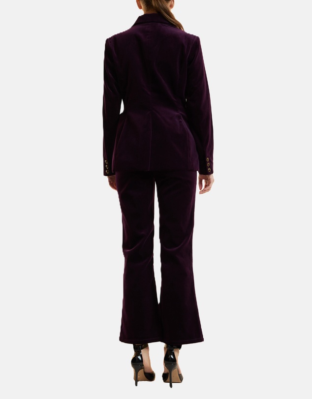 Cynthia Rowley - Velveteen Fitted Blazer