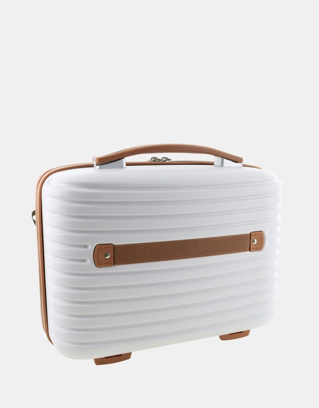Pierre Cardin - Pierre Cardin Classique Cabin White Hard Shell with Mini Beauty Case Set