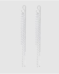 Elli Jewelry - Earring Hanger Chain Look 925 Sterling Silver