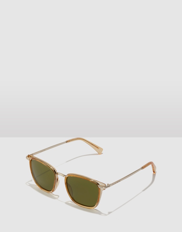 Hawkers Co - HAWKERS - Champagne Juniper Green INK Sunglasses for Men and Women UV400