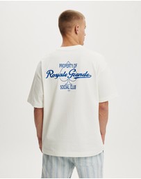 Cotton On - Box Fit Text T-Shirt