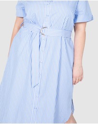 Love Your Wardrobe - Tamsin Stripe Shirt Dress
