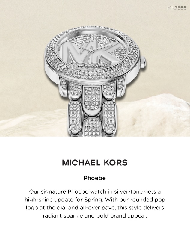 Michael Kors - Phoebe Silver Tone Analogue Watch