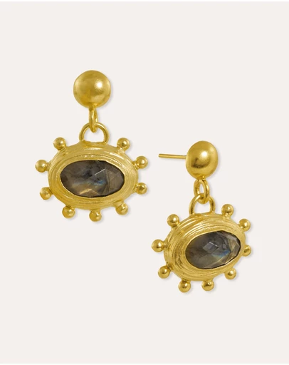 Ottoman Hands - Zand Labradorite Drop Earrings