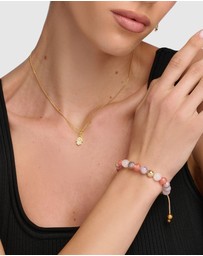 Nialaya Jewellery - Women's Mini Hamsa Hand Necklace in Gold