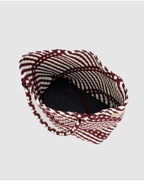 Chuchka - Woven Neoprene Coco Large Tote Maroon