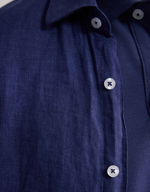Oxford - Cooper Ls Delave Linen Shirt