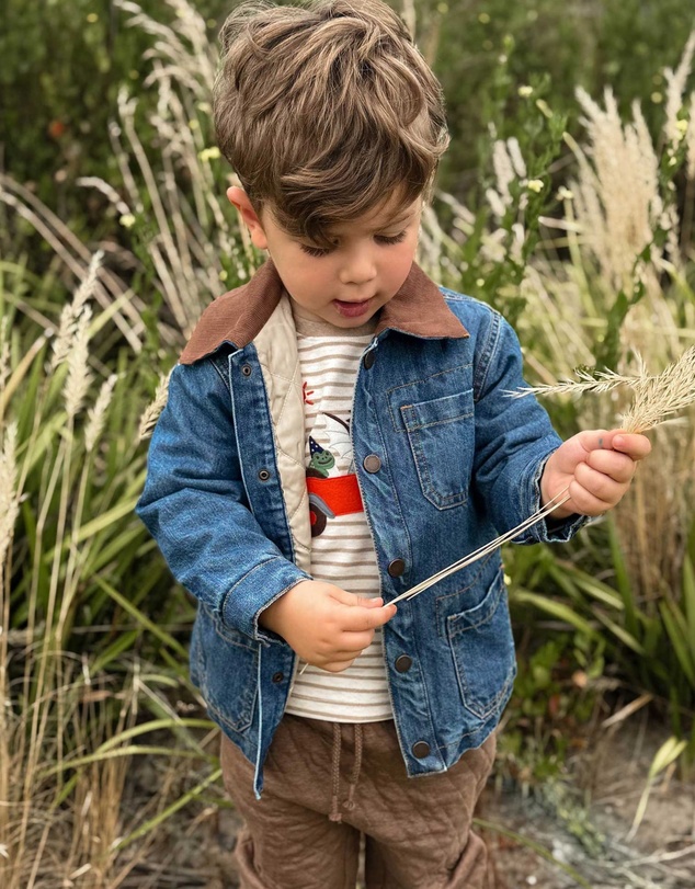 Purebaby - Denim Worker Jacket -Kids-Babies