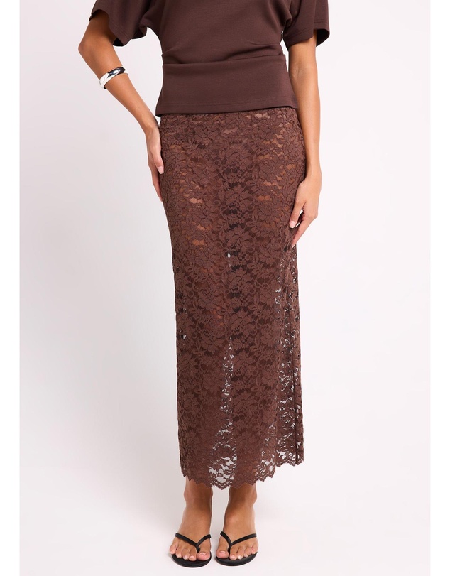 Alice In The Eve - Natalie Lace Midi Skirt