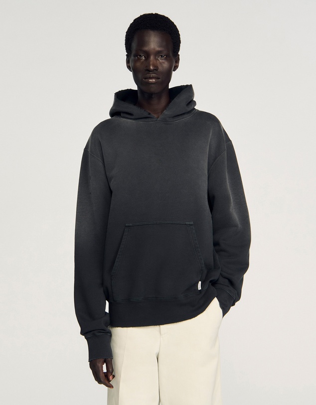 Sandro - Washed Hoodie Sweatshirt