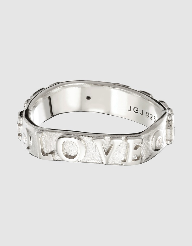 Elli Jewelry - More Self Love Ring with Zirconia in 925 Sterling Silver