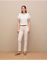 Trenery - Natural Seed Boyfriend Jean in Ecru