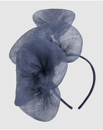 Max Alexander - Large Lilly Navy Flower Fascinator