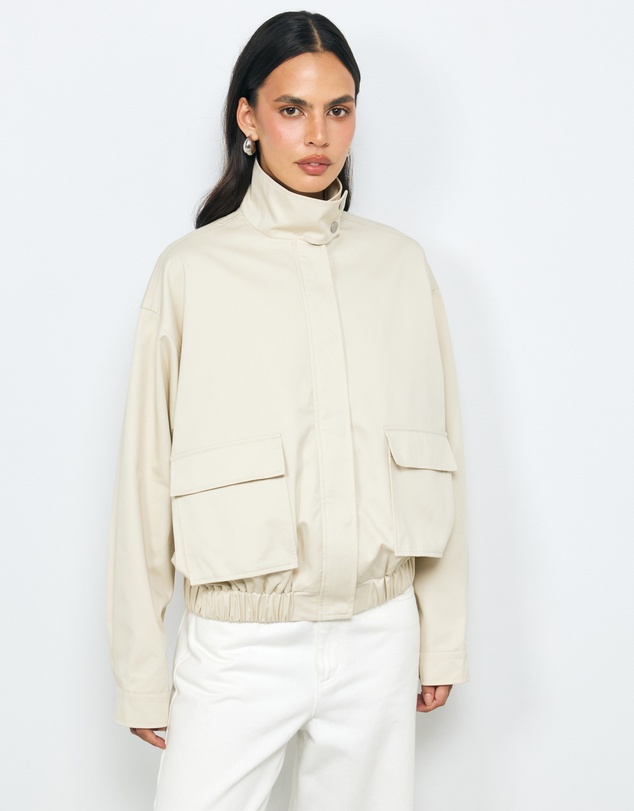 AERE - Ines Funnel Neck Bomber