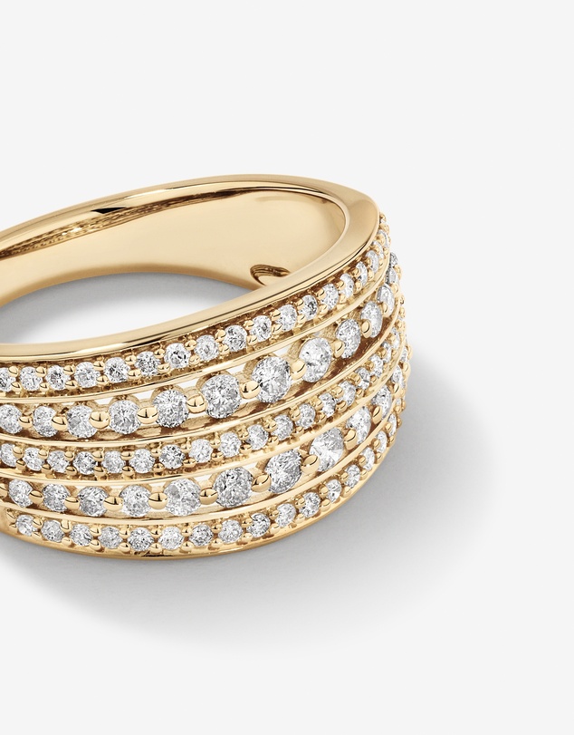 Michael Hill - 0.70 Carat TW Infinite Diamonds Ring in 10kt Yellow Gold