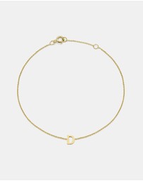 Zoe Olivia - 9K Gold Initial D Bracelet