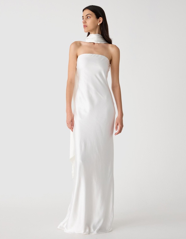 MISHA - Lilia Sash Neck Maxi Dress