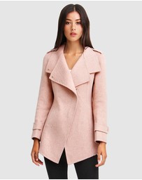 Belle & Bloom - Bad Girl Wool Blend Moto Coat