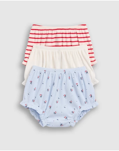 GAP - 3-Pack Tiny Rib Knit Bloomers - Babies