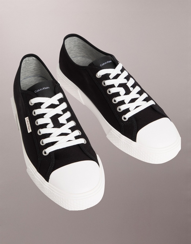 Calvin Klein - Alvaro Cotton Canvas Logo Trainers