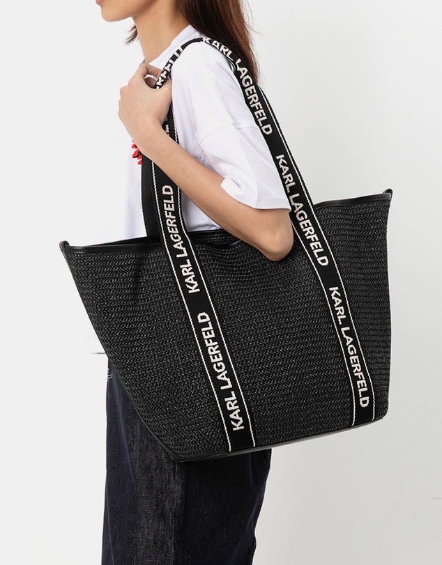 Karl Lagerfeld - K/Essential Raffia Tote Bag