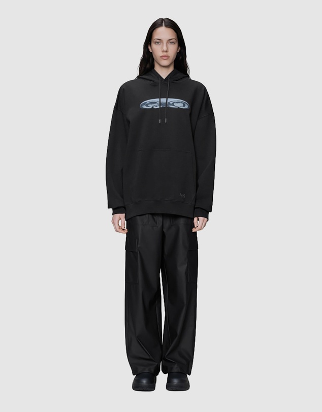 RAINS - Women's Classic Hoodie Splash 3D Black