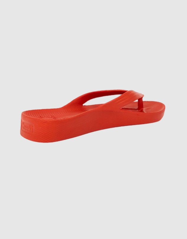Tolu Australia - Red Thongs For Kids With Arch Support