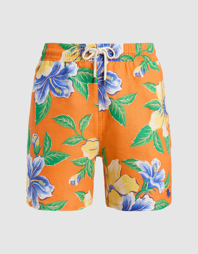 Polo Ralph Lauren - 5.75-Inch Traveler Linen Swim Trunks