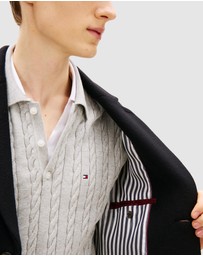 Tommy Hilfiger - Smart Casual Wool Blend Single Breasted Coat
