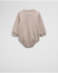 Country Road - Organically Grown Cotton Logo Oversized Long Sleeve Bodysuit