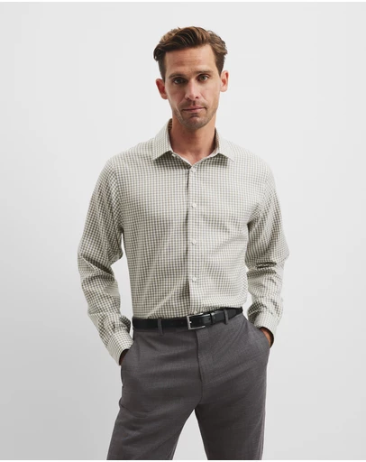 Country Road - Regular Fit Gingham Travel Shirt