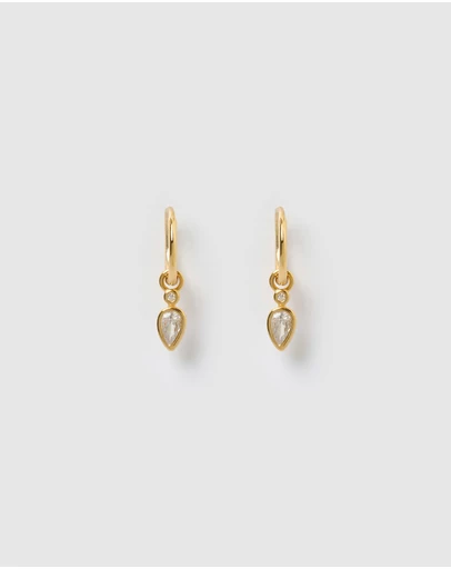 Arms Of Eve - Daisy Gold Earrings - Stone