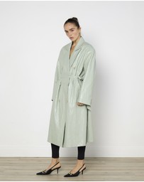 Cirkular - Pre-Loved - Source Unknown Faux Leather Trench