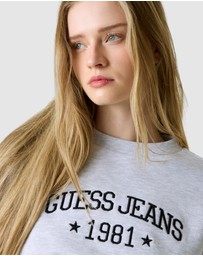 GUESS Jeans - GUESS JEANS Cropped Crew Sweater