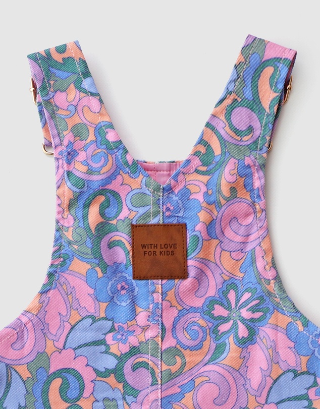 WITH LOVE FOR KIDS - Hazel Denim Pinafore Dress - Babies - Kids