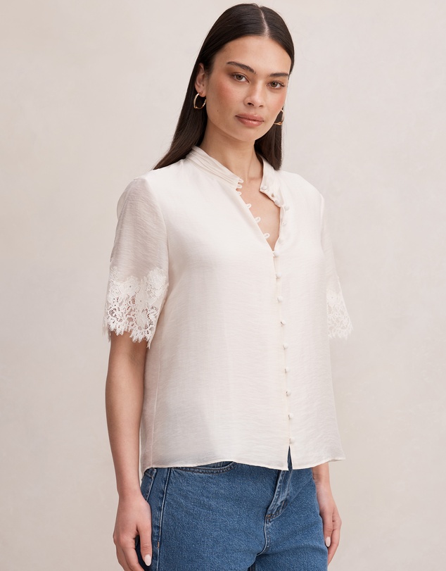 Forever New - Ana Lace Detail Blouse