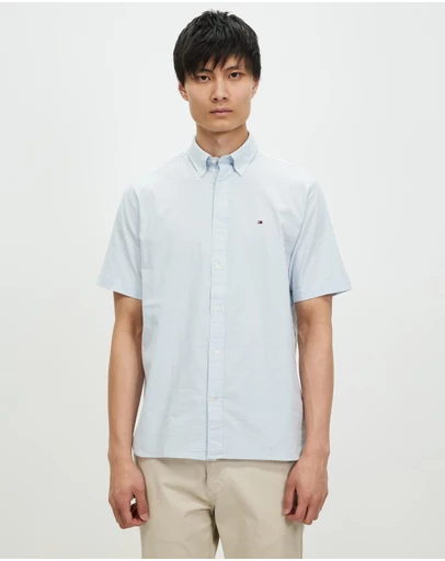 Tommy Hilfiger - 1985 Flex Oxford Stripe SS Shirt