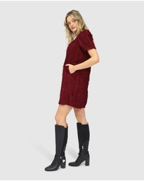 Belle & Bloom - Solana Boho Fringe Shift Mini Dress