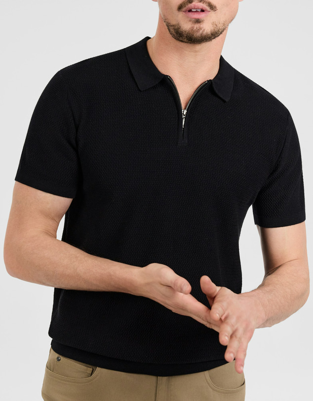 Tarocash - Omal Zip Knit Polo