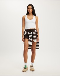 Cotton On Body Active - Ultra Soft Plunge Front Racer Tank