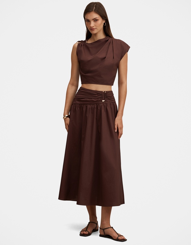 Forever New - Dottie Draped Hardware Top