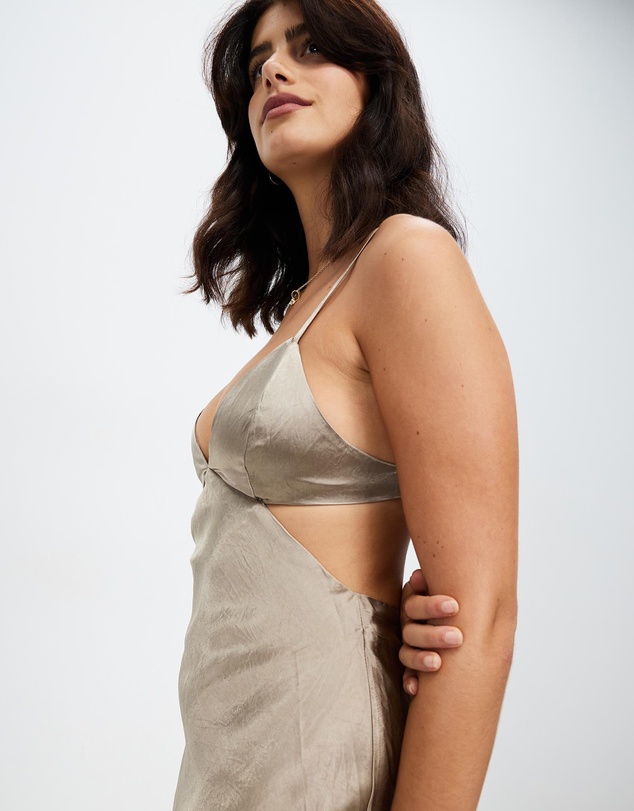Third Form - Crush Bias Tri Midi Dress